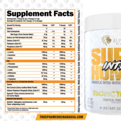 Thành phần có trong sản phẩm SUPERHUMAN INTRA